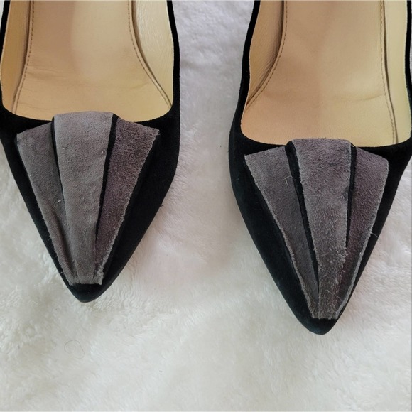 Prada Suede Heels 37 6.5 - Picture 3 of 13